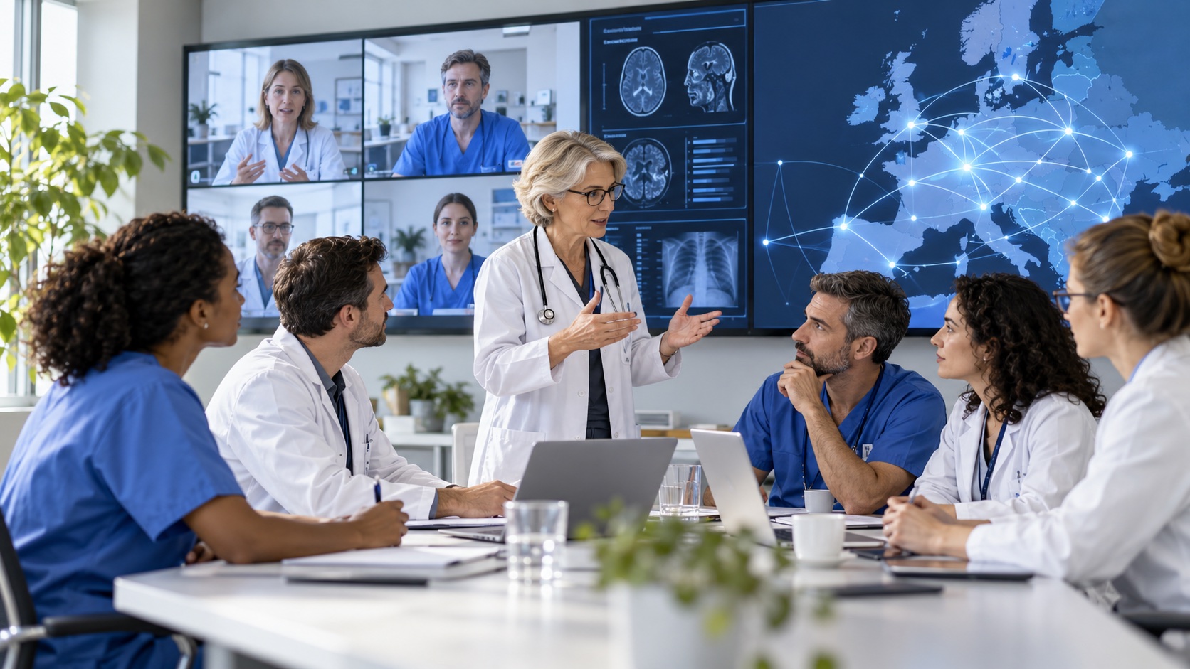 Clinicians and public-health specialists sharing evidence across borders